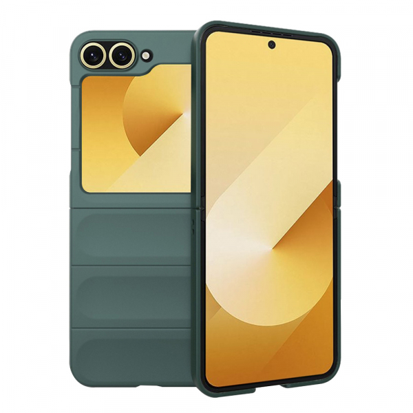 Husa pentru Samsung Galaxy Z Flip7 FE F761 / Z Flip6 F741, Techsuit, Magic Shield, Verde