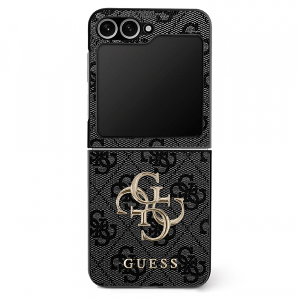 Husa pentru Samsung Galaxy Z Flip7 F766, Guess, 4G Metal Logo, Neagra