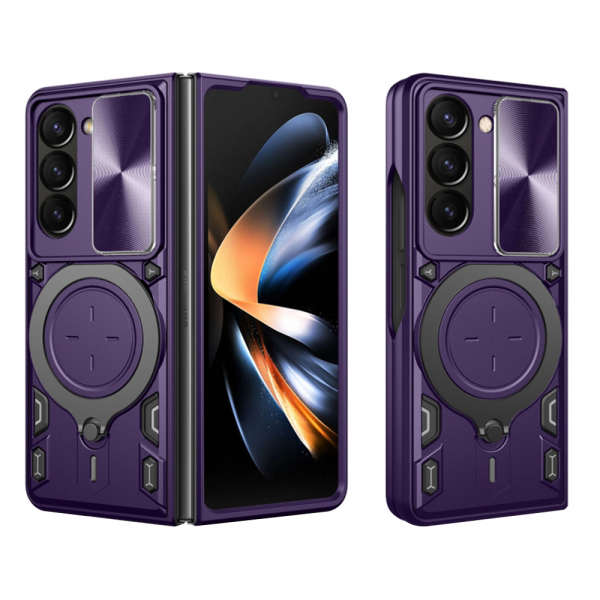Husa pentru Samsung Galaxy Z Fold5 F946, Techsuit, CamGuard Pro, Mov