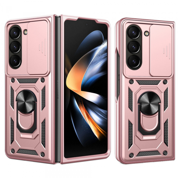 Husa pentru Samsung Galaxy Z Fold5 F946, Techsuit, CamShield, Roz