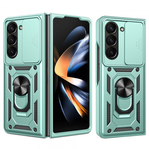 Husa pentru Samsung Galaxy Z Fold5 F946, Techsuit, CamShield, Verde
