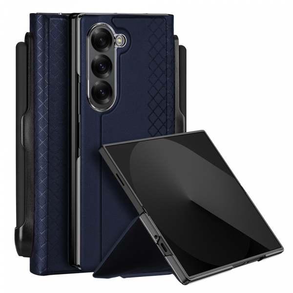 Husa pentru Samsung Galaxy Z Fold6 F956, DUX DUCIS, Bril, Albastra