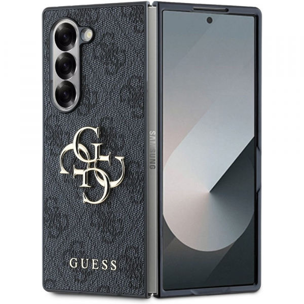 Husa pentru Samsung Galaxy Z Fold6 F956, Guess, 4G Metal Logo, Neagra