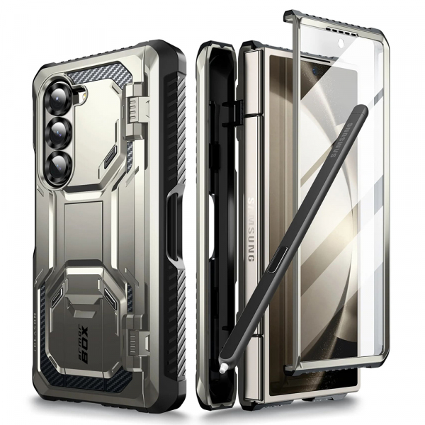 Husa pentru Samsung Galaxy Z Fold6 F956, i-Blason, ArmorBox, Gri