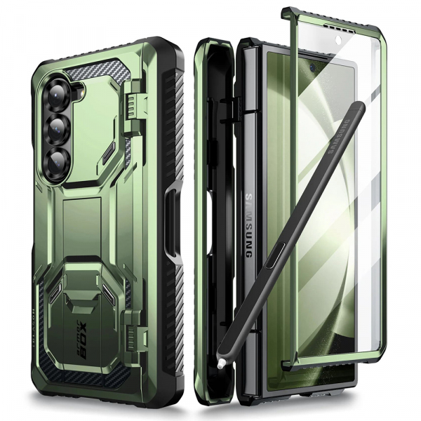 Husa pentru Samsung Galaxy Z Fold6 F956, i-Blason, ArmorBox, Verde