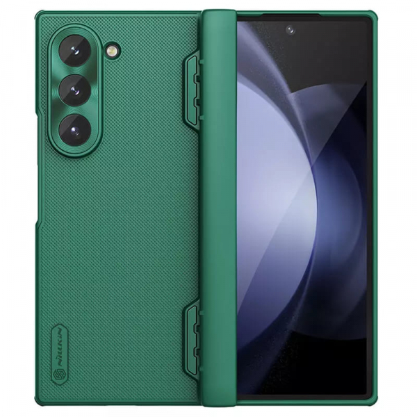 Husa pentru Samsung Galaxy Z Fold6 F956, Nillkin, Super Shield, Verde Inchis Satinata