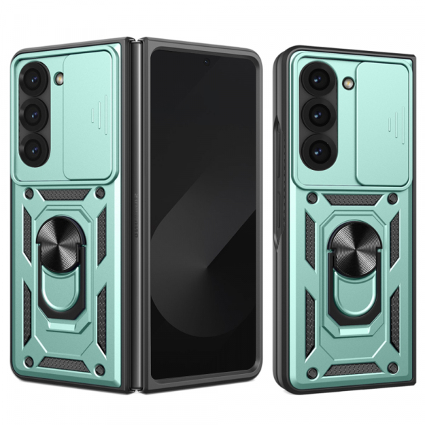Husa pentru Samsung Galaxy Z Fold6 F956, Techsuit, CamShield, Verde