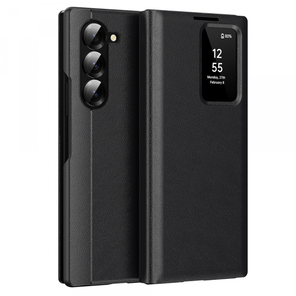 Husa pentru Samsung Galaxy Z Fold6 F956, Techsuit, SmartView, Neagra