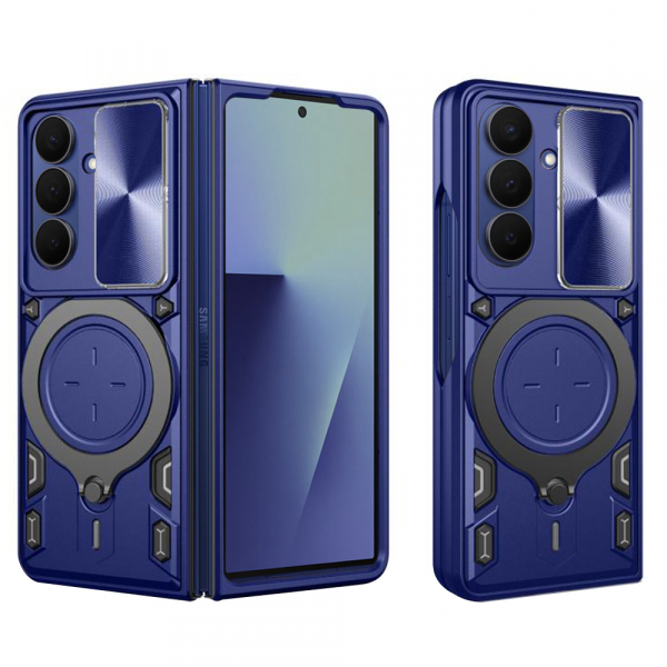 Husa pentru Samsung Galaxy Z Fold7 F966, Techsuit, CamGuard Pro, Albastra