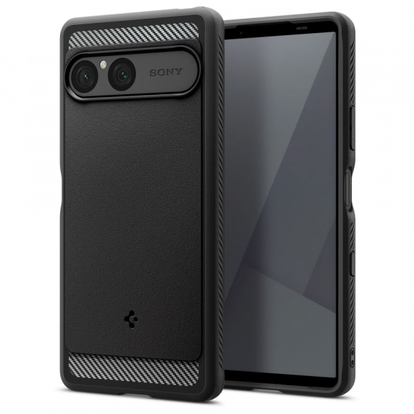 Husa pentru Sony Xperia 10 VII, Spigen, Rugged Armor, Neagra ACS09592