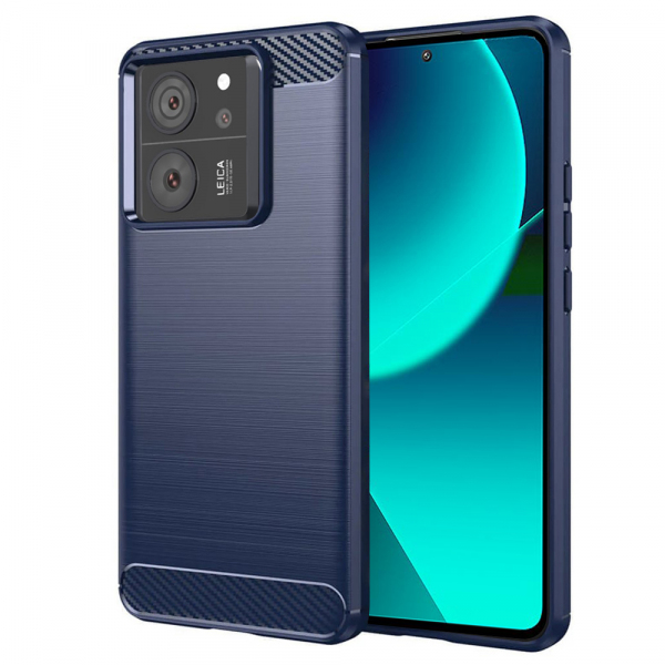 Husa pentru Xiaomi 13T Pro / 13T, Techsuit, Carbon, Albastra