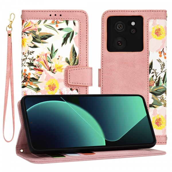Husa pentru Xiaomi 13T Pro / 13T, Techsuit, FlipCraft, Roz