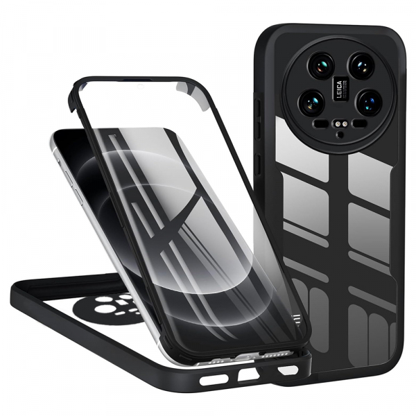 Husa pentru Xiaomi 14 Ultra, Techsuit, ColorVerse 360, Neagra