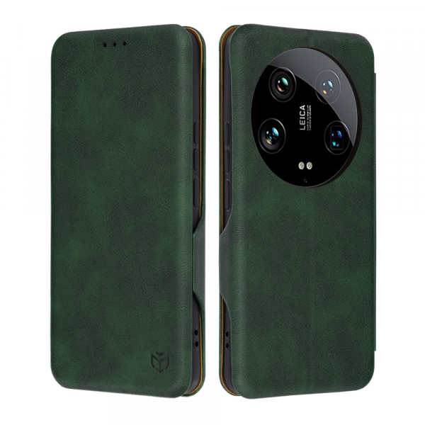 Husa pentru Xiaomi 14 Ultra, Techsuit, Safe Wallet Plus, Verde