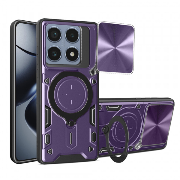 Husa pentru Xiaomi 14T Pro, Techsuit, CamGuard Pro, Mov