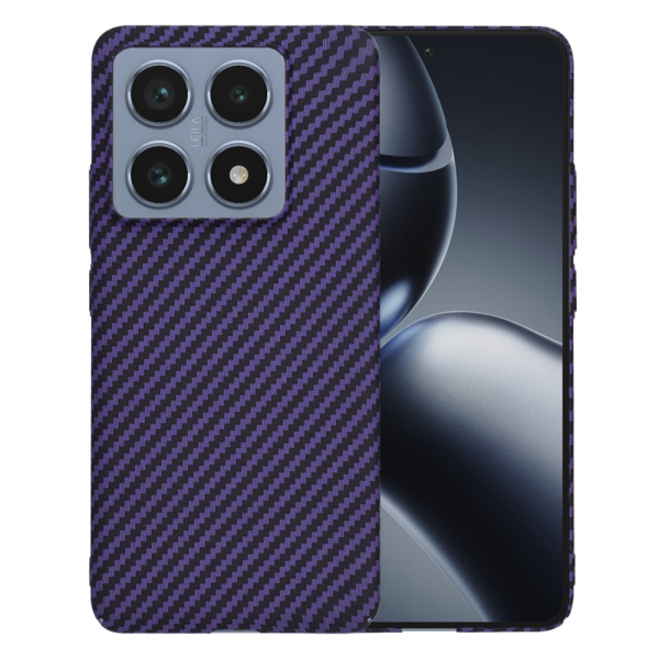 Husa pentru Xiaomi 14T Pro, Techsuit, Carbonite FiberShell, Mov