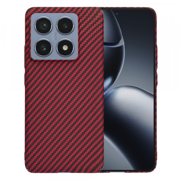 Husa pentru Xiaomi 14T Pro, Techsuit, Carbonite FiberShell, Rosie