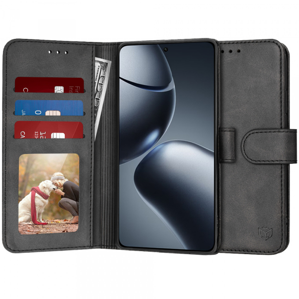Husa pentru Xiaomi 14T Pro, Techsuit, Diary Book, Neagra