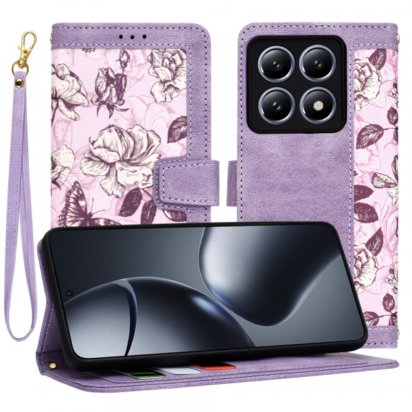 Husa pentru Xiaomi 14T Pro, Techsuit, FlipCraft, Mov