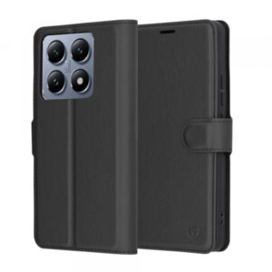 Husa pentru Xiaomi 14T Pro, Techsuit, Leather Folio, Neagra