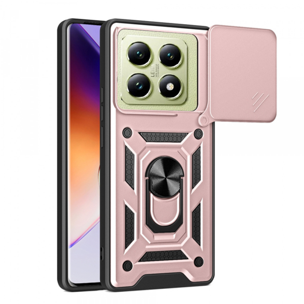 Husa pentru Xiaomi 14T, Techsuit, CamShield, Roz