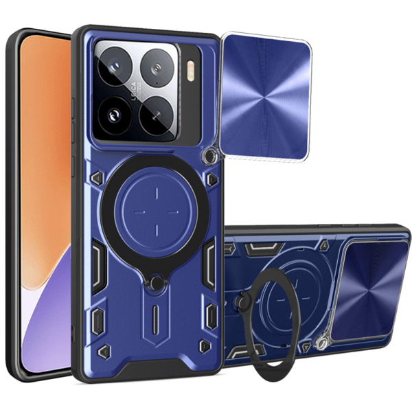 Husa pentru Xiaomi 15, Techsuit, CamGuard Pro, Albastra