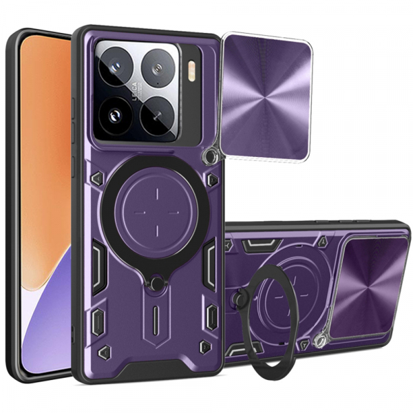Husa pentru Xiaomi 15, Techsuit, CamGuard Pro, Mov