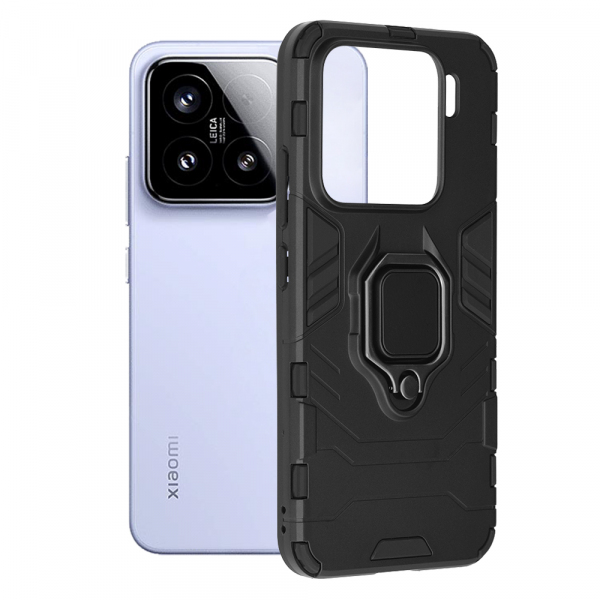 Husa pentru Xiaomi 15, Techsuit, Shield, Neagra