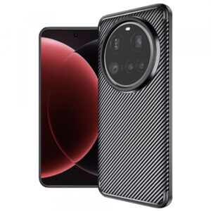 Husa pentru Xiaomi 15 Ultra, Techsuit, CarbonFiber, Neagra