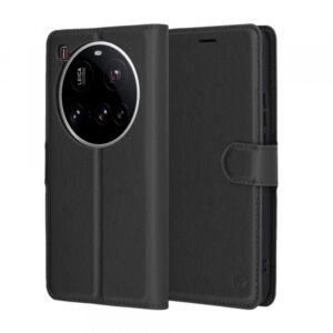 Husa pentru Xiaomi 15 Ultra, Techsuit, Leather Folio, Neagra