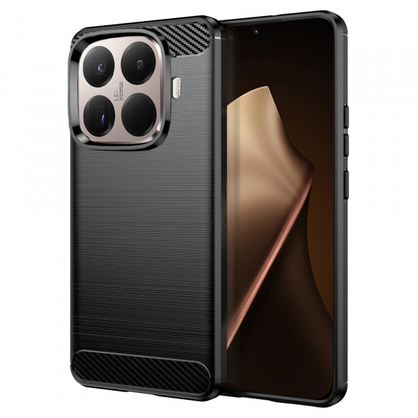 Husa pentru Xiaomi 15T Pro, Techsuit, Carbon, Neagra