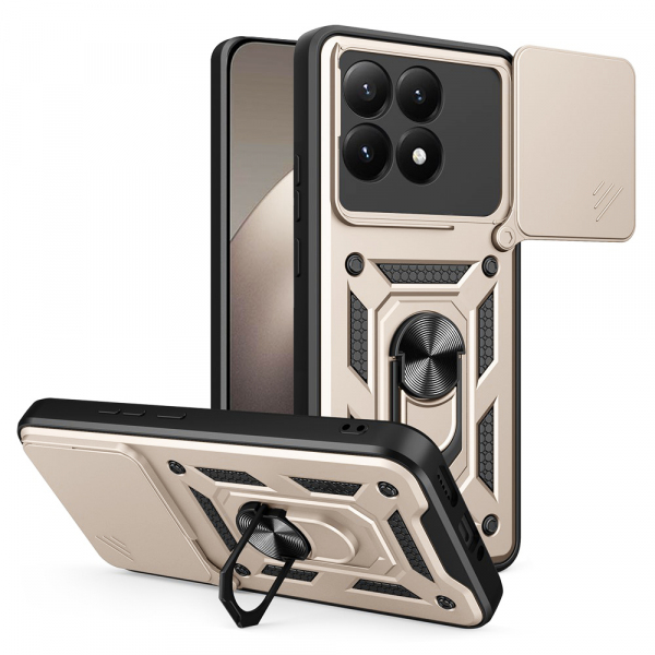 Husa pentru Xiaomi 15T, Techsuit, CamShield, Aurie