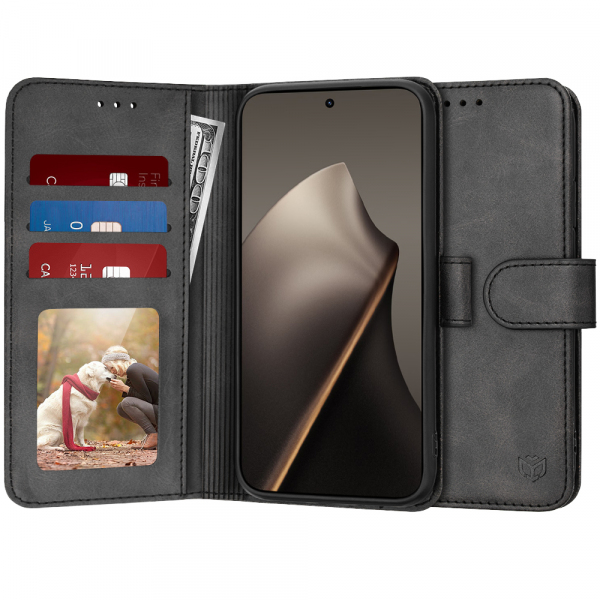 Husa pentru Xiaomi 15T, Techsuit, Diary Book, Neagra