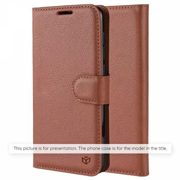Husa pentru Xiaomi 15T, Techsuit, Leather Folio, Maro