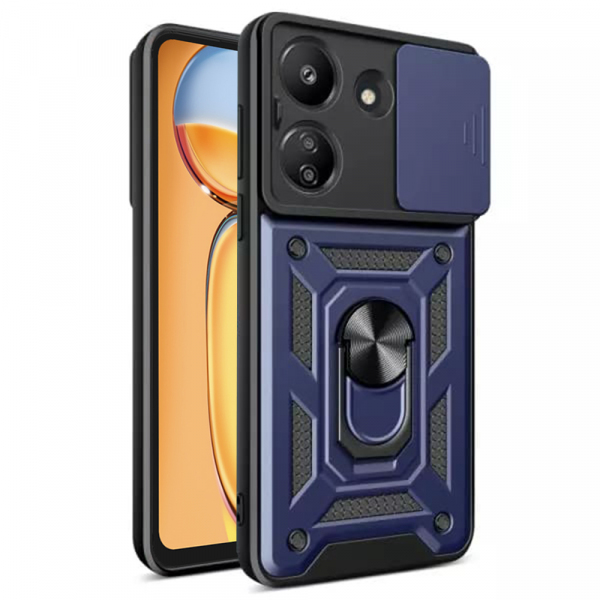 Husa pentru Xiaomi Poco C65 / Redmi 13C, Techsuit, CamShield, Albastra