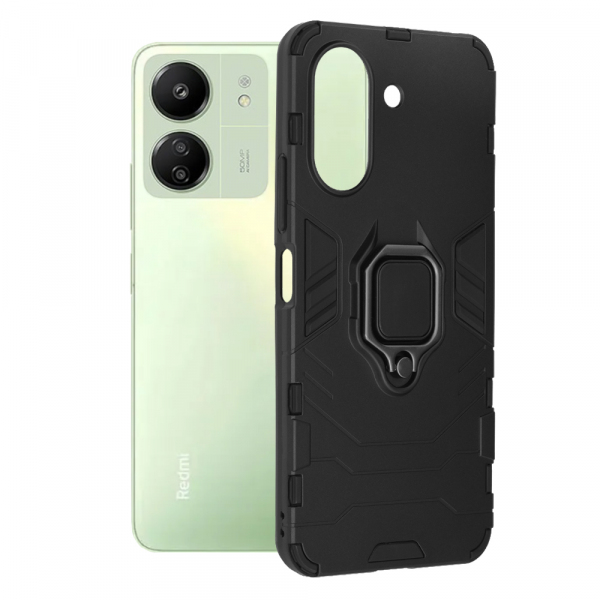 Husa pentru Xiaomi Poco C65 / Redmi 13C, Techsuit, Shield, Neagra