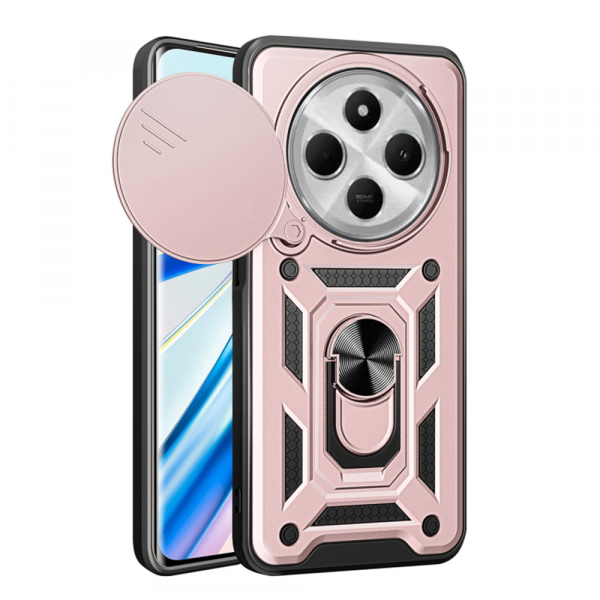 Husa pentru Xiaomi Poco C75 / Redmi 14C, Techsuit, CamShield, Roz