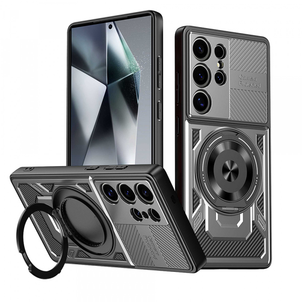 Husa pentru Xiaomi Poco C75 / Redmi 14C, Techsuit, RuggedCam, Gri