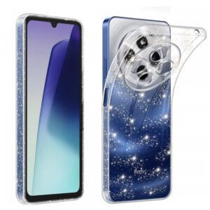 Husa pentru Xiaomi Poco C75 / Redmi 14C, Techsuit, SparkleSkin, Transparenta