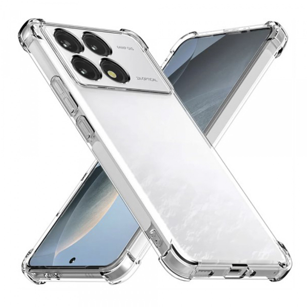 Husa pentru Xiaomi Poco F6 Pro, Techsuit, Shockproof Clear, Transparenta