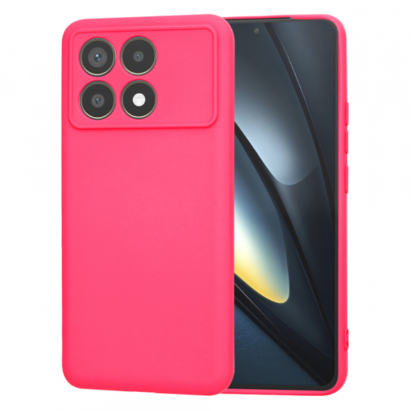 Husa pentru Xiaomi Poco F6 Pro, Techsuit, SoftFlex, Roz Inchis