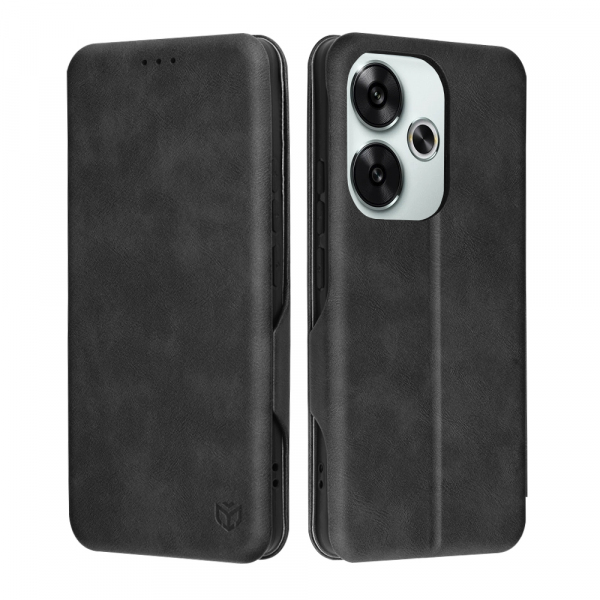 Husa pentru Xiaomi Poco F6, Techsuit, Safe Wallet Plus, Neagra