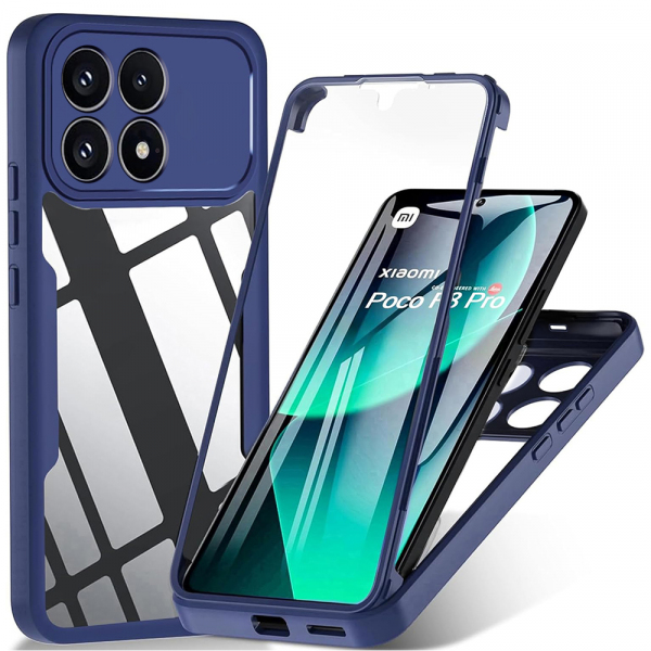 Husa pentru Xiaomi Poco F8 Pro, Techsuit, ColorVerse 360, Albastra