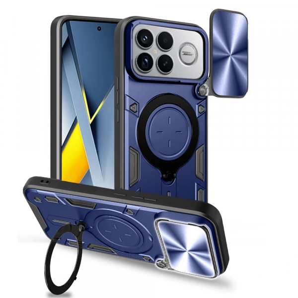 Husa pentru Xiaomi Poco F8 Ultra, Techsuit, CamGuard Pro, Albastra