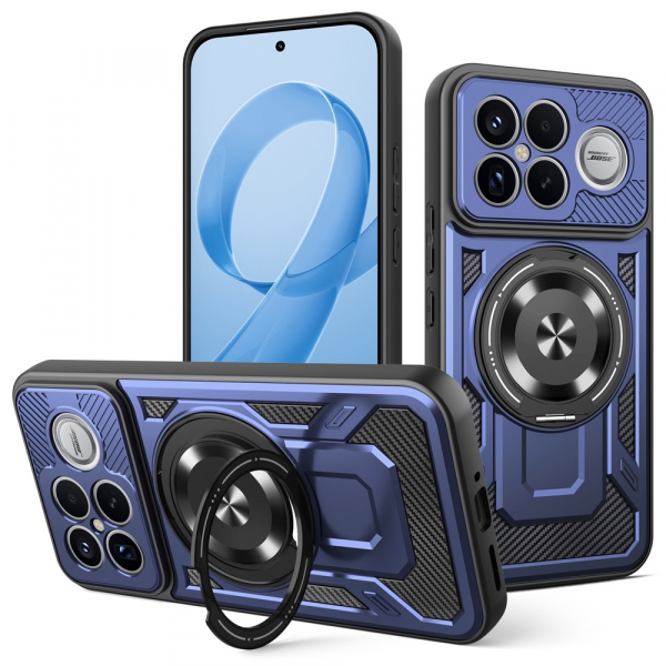 Husa pentru Xiaomi Poco F8 Ultra, Techsuit, RuggedCam, Albastra