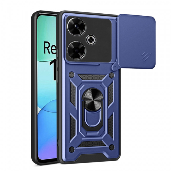 Husa pentru Xiaomi Poco M6 4G / Redmi 13, Techsuit, CamShield, Albastra