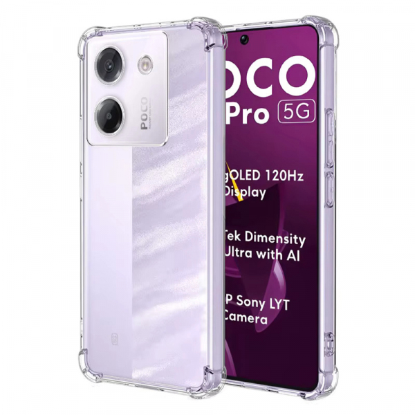 Husa pentru Xiaomi Poco M7 Pro 5G, Techsuit, Shockproof Clear, Transparenta