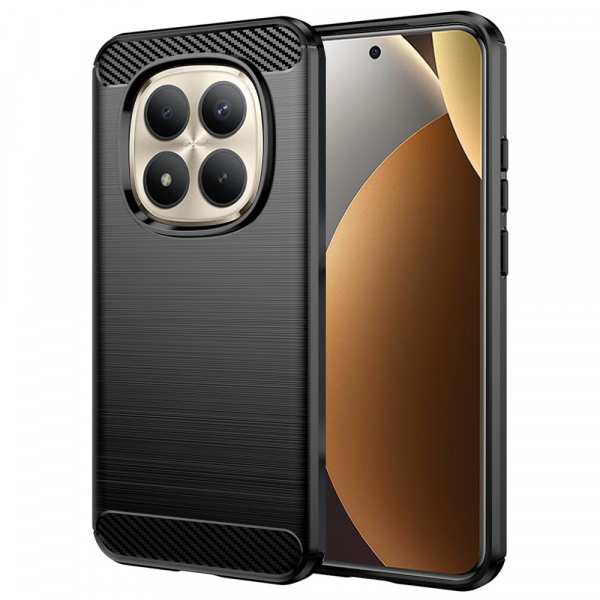 Husa pentru Xiaomi Poco M8 Pro / Redmi Note 15 Pro+ 5G, Techsuit, Carbon, Neagra
