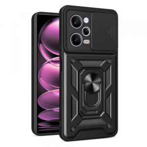 Husa pentru Xiaomi Poco X5 Pro / Redmi Note 12 Pro 5G, Techsuit, CamShield, Neagra