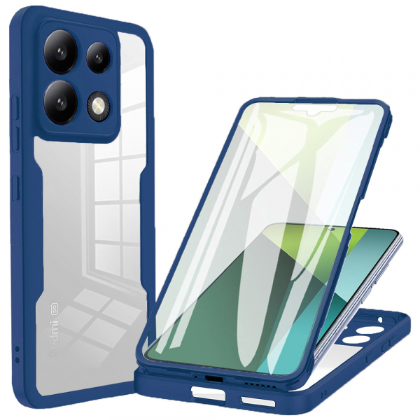 Husa pentru Xiaomi Poco X6 / Note 13 Pro 5G, Techsuit, ColorVerse 360, Albastra